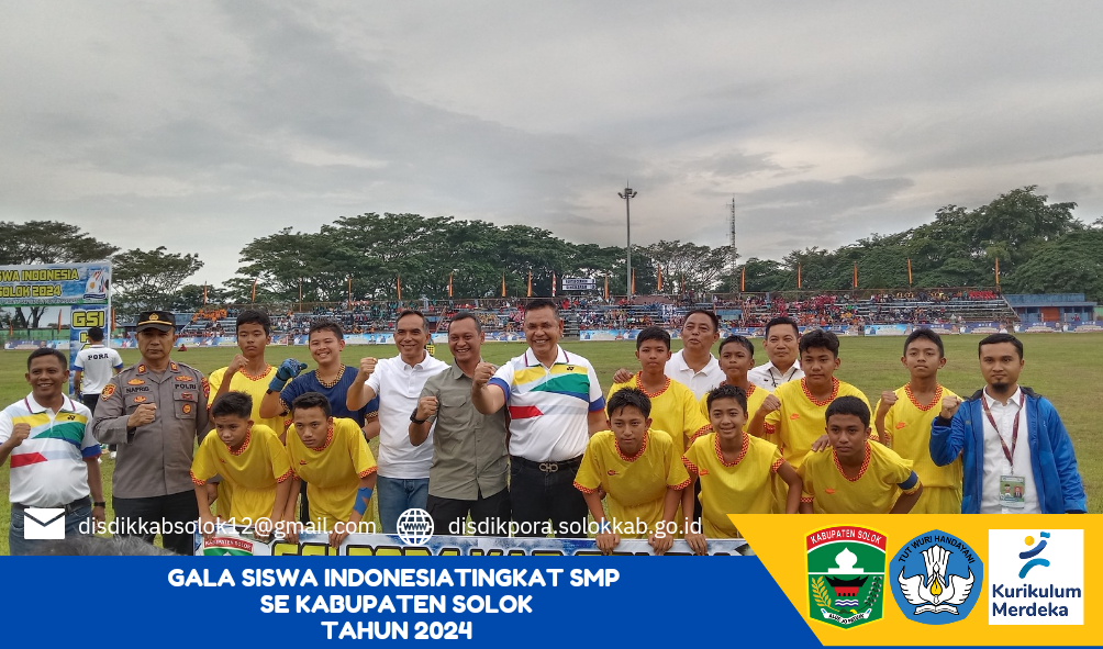 Pembukaan turnamen Sepak Bola Gala Siswa Indonesia Tingkat SMP Se Kabupaten Solok Oleh Bapak Bupati  - (Ada 0 foto)