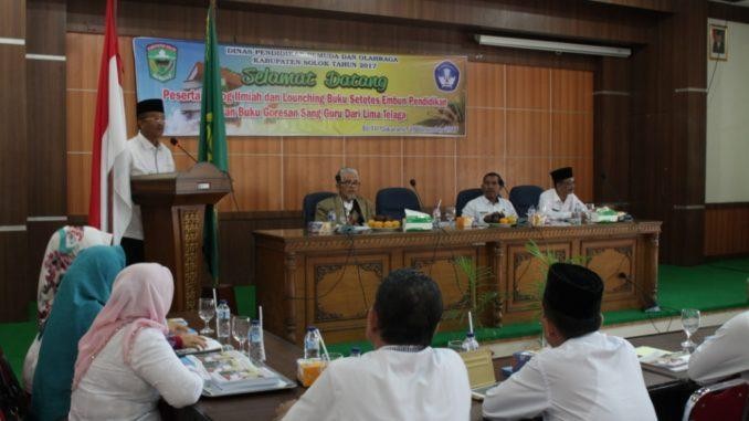 Bupati Gusmal, Pendidikan di Kab. Solok Perlu Perbaikan Pada Seluruh Lini