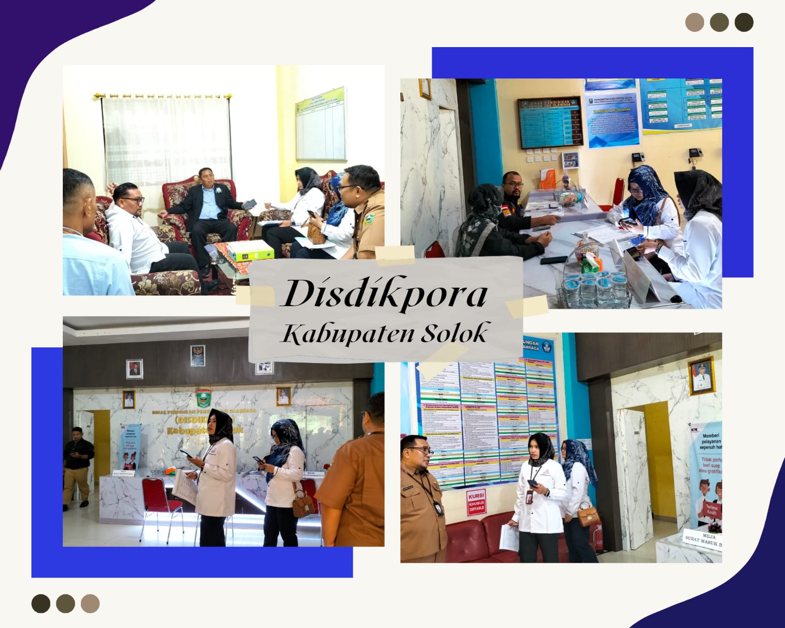 OMBUSDMAN RI PWK SUMATERA BARAT MELAKUKAN PENILAIAN PELAYANAN PUBLIK PADA DISDIKPORA KABUPATEN SOLOK