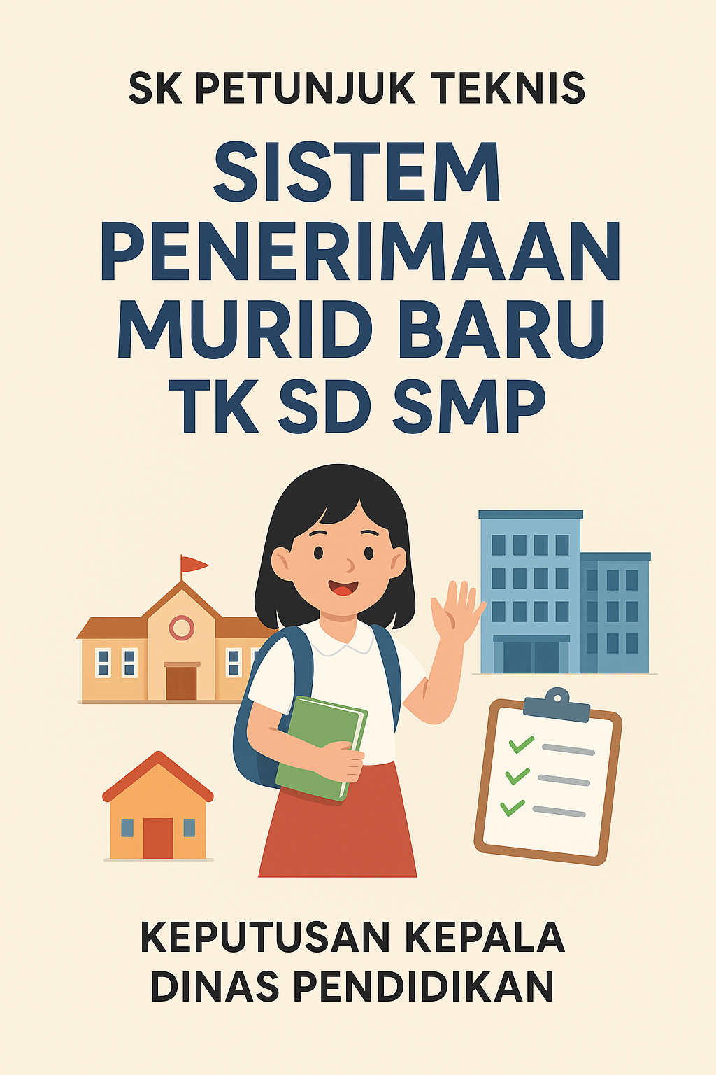 SK PETUNJUK TEKNIS SISTEM PENERIMAAN MURID BARU TK SD SMP