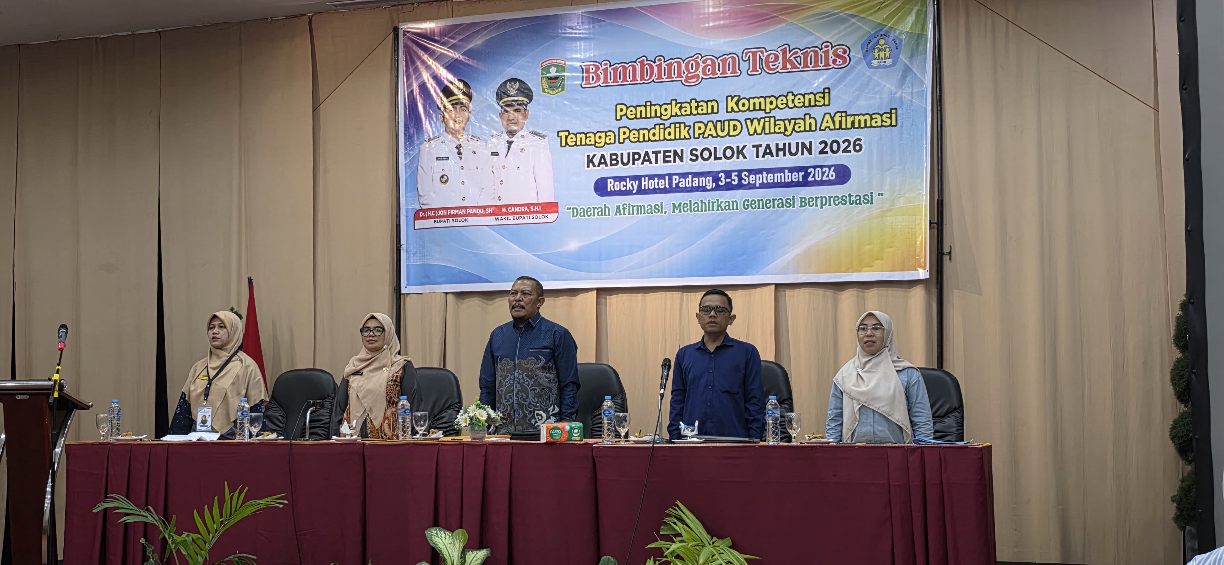 Bimbingan Teknis Peningkatan Kompetensi Tenaga Pendidik PAUD Wilayah Afirmasi Kabupaten Solok Tahun 2026